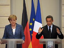 Merkel und Sarkozy am vergangenen Dienstag in Paris.