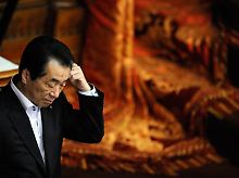 Regiert mit Schulden: Premierminister Naoto Kan.