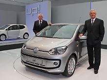 Strategische Weichenstellung auf vier Rädern: Entwicklungsvorstand Ulrich Hackenberg und VW-Chef Martin Winterkorn (rechts).