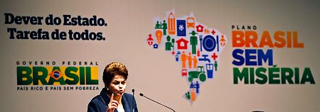 Will das "Elend" abschaffen: Präsidentin Dilma Rouseff.