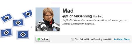 Der falsche Michael Oenning twittert seit Anfang Mai.