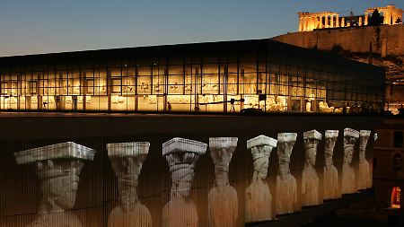 Hier wurde das Video gezeigt, an dem sich die Kirche stört: Im neu eröffneten Akropolis Museum in Athen.