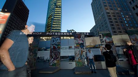 Mauerreste am Potsdamer Platz.