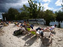 Strandbar in Berlin.