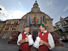 Büttner am Rathaus in Kulmbach (Oberfranken).
