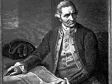 Der Entdecker und dreifache Weltumsegler James Cook (1728-1779) leistete Pionierarbeit für  Schiffahrt und Handel  - und für die Gesundheit der Seeleute.