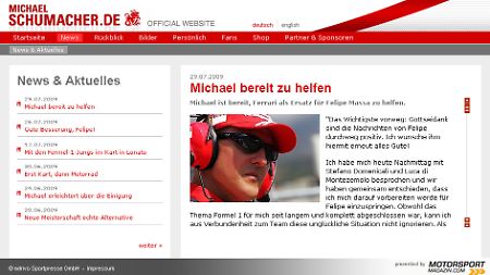 Von der Website Schumachers. 
