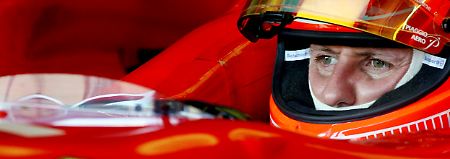 Hat in fast allem die Nase vorn: Michael Schumacher.