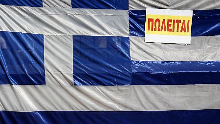 "Zu verkaufen": Kein herzlicher Empfang für die "Troika" in Athen.