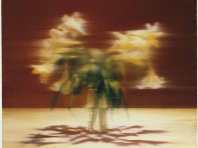 Richters Bild "Lilien" aus dem Jahr 2000 (Handout der Tate Modern London).