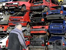 Nicht alle Abwrack-Autos landeten brav in der Schrottpresse.