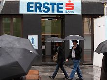 Kalter Regen in Wien: Die Erste-Zentrale wird gerade umgebaut.