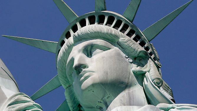 Wahrzeichen New Yorks, Symbol der USA: Die Freiheitsstatue
