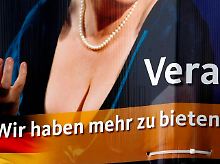 Verpackung über alles: Das Wahlplakat von Vera Lengsfeld.