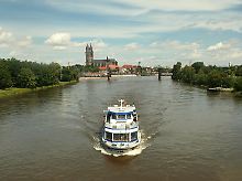 Die Elbe in Magdeburg.