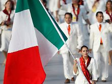 Die mexikanische Flagge bei der Eröffnungszeremonie der Olympischen Spiele 2008 in Peking.