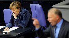 Harte Zeiten für die Kanzlerin: Nachmittags Bundestag, abends Brüssel.