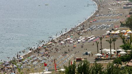 Am Strand von Antalya.