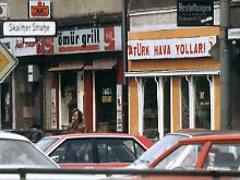 Türkische Geschäfte in Kreuzberg.