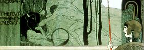 Klimt als Grafiker: Dieses Plakat entwarf er für die erste Ausstellung der Wiener Sezessionisten 1898. Sie gelten als Gründungsväter der Wiener Moderne.
