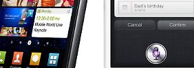 Verletztes Design? Das Galaxy S2 (li.) und das iPhone 4S sehen sich nicht ähnlich.