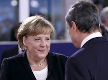 Merkel ließ sich auf dem Gipfel offenbar nicht die Laune verderben.