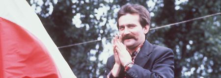 Als alles begann: Gewerkschaftsführer Lech Walesa in Danzig im Jahr 1980.