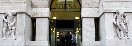 Im Auge des Sturms: Die Börse in Mailand.
