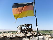 Bundeswehr-Wachposten im Distrikt von Charrah Darreh, nahe Kundus.