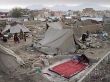 Ein Flüchtlingslager in Kabul: Trotz der Umstände sind viele Afghanen mit ihrem Leben zufrieden.