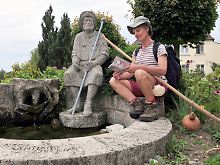 In Oberdischingen (Alb-Donau-Kreis) am Pilgerbrunnen.