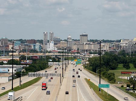 Tief im amerikanischen Hinterland: Die Stadt Peoria im US-Bundesstaat Illinois - auch bekannt als Hauptsitz des Baumaschinenriesen Caterpillar. 