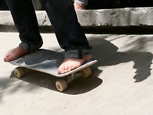 Von der westlichen Skateboard-Mode ist man hier weit entfernt.