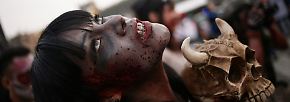 Blut, Schreie und Grimassen: Horror-Horden wollen den Rekord