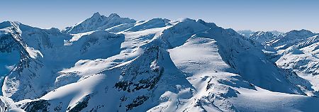 Das Kitzsteinhorn in einem Ausschnitt einer Panoramaaufnahme