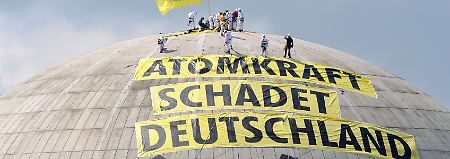 Greenpeace-Aktion am Akw Unterweser.