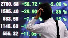 Asien lässt Luft ab: Nikkei rutscht unter 9000 Punkte