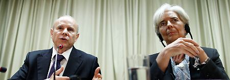 Vom Hilfsempfänger zum Geberland: Guido Mantega (l.) und Christine Lagarde.