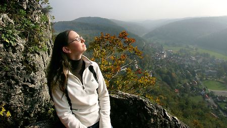 Oberhalb von Muggendorf im Wiesenttal in der Fränkischen Schweiz.