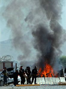 Am Ort des Geschehens in Kabul.