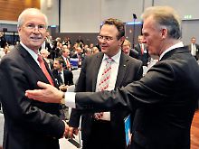Range mit Innenminister Friedrich und BKA-Chef Ziercke (l-r).