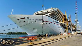 Die "Carnival Breeze" hat ihre Jungfernfahrt im Juni 2012.