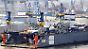 Ein Schiff liegt im Dock 10 der Werft Blohm & Voss in Hamburg.
