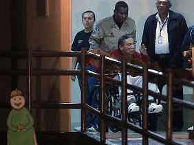Schon bei seiner Auslieferung nach Panama machte Manuel Noriega einen hinfälligen Eindruck.