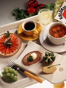 Ein Diätvorschlag ohne Fleisch. 