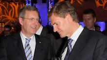 Wulff (l.) und Maschmeyer.