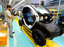 Am laufenden Band: Die Fertigung des Renault "Twizy Zero Emission" läuft.
