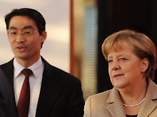 Merkel blieb knapp, Rösler ist zufrieden.