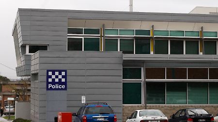 Die Polizeistation im australischen Morwell, östlich von Lebourn, wo der Mann festgenommen wurde.