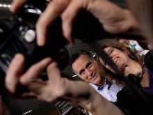 Mitt Romney beim Wahlkampf in Iowa.